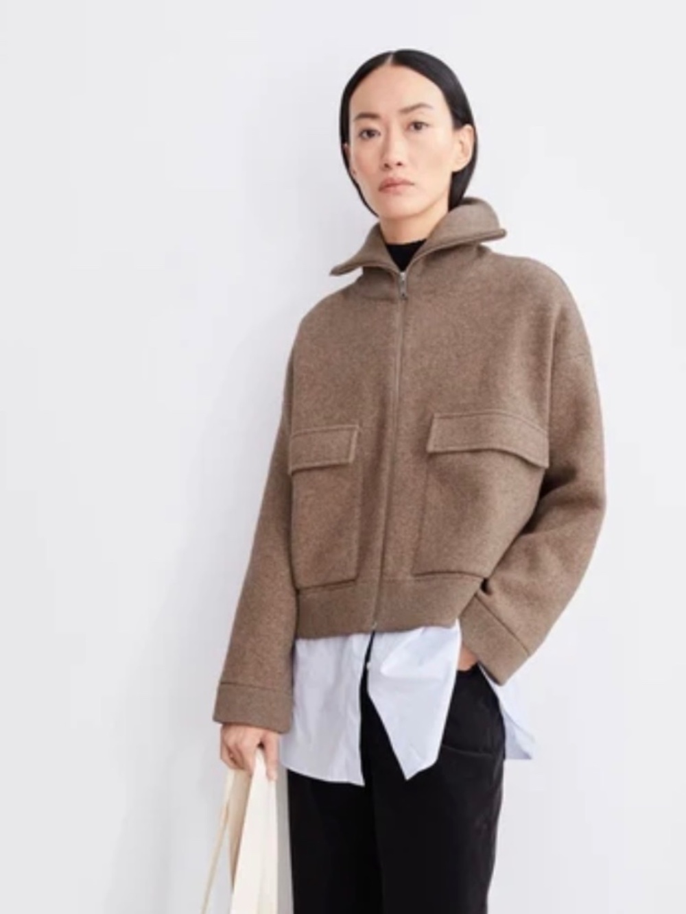 Armedangels jacket in brown, size S